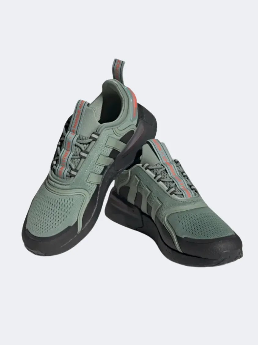 Adidas Nmd_V3 Men Original Shoes Silver Green