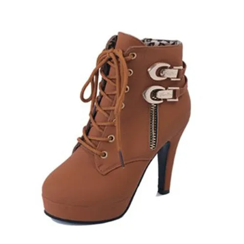 Ankle Boots High Heels