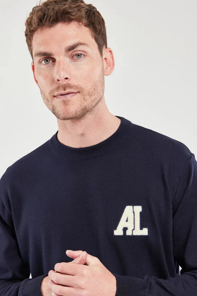 Armor Lux - Knitted Sweatshirt - Marine Blue
