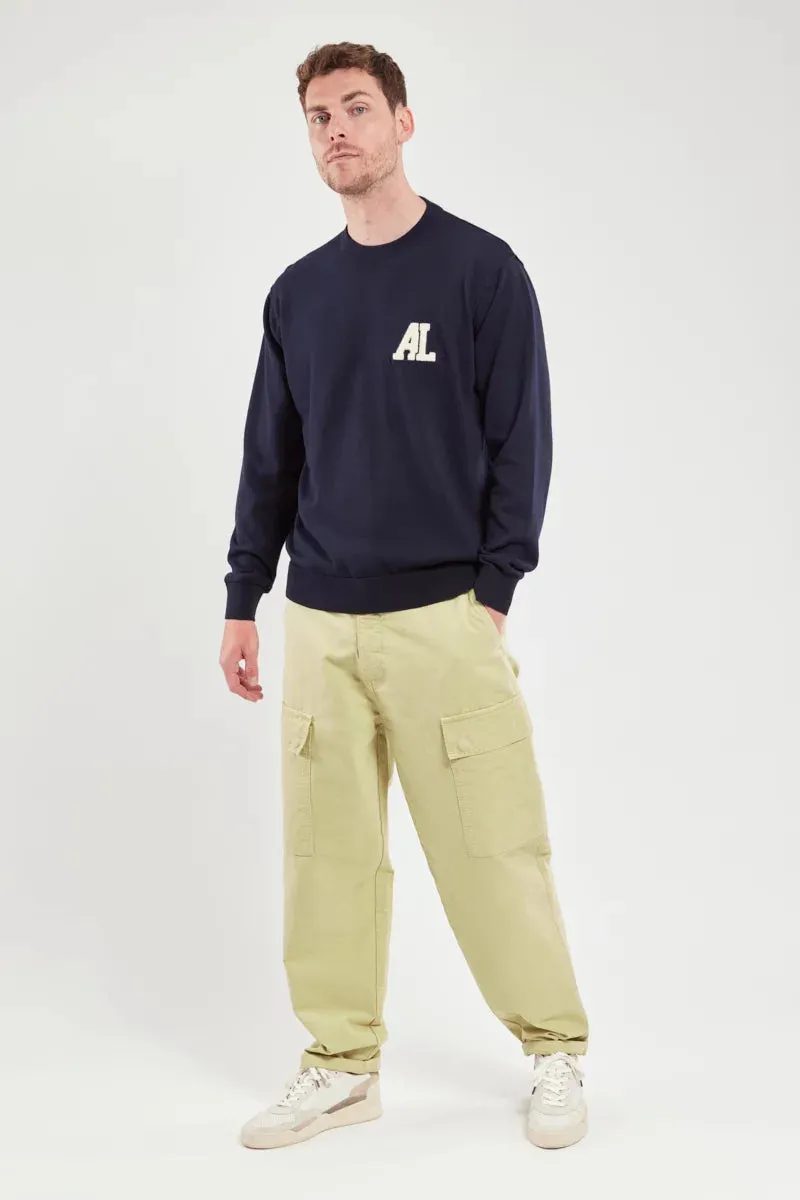 Armor Lux - Knitted Sweatshirt - Marine Blue