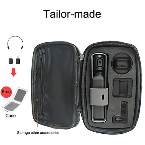 AutumnFall 1PC Portable Handheld Hard Bag Storage Carry Case For DJI OSMO POCKET Drone (Black)
