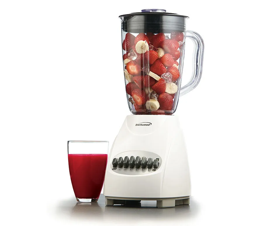 Brentwood JB-220W 12-Speed   Pulse Blender, White (White)