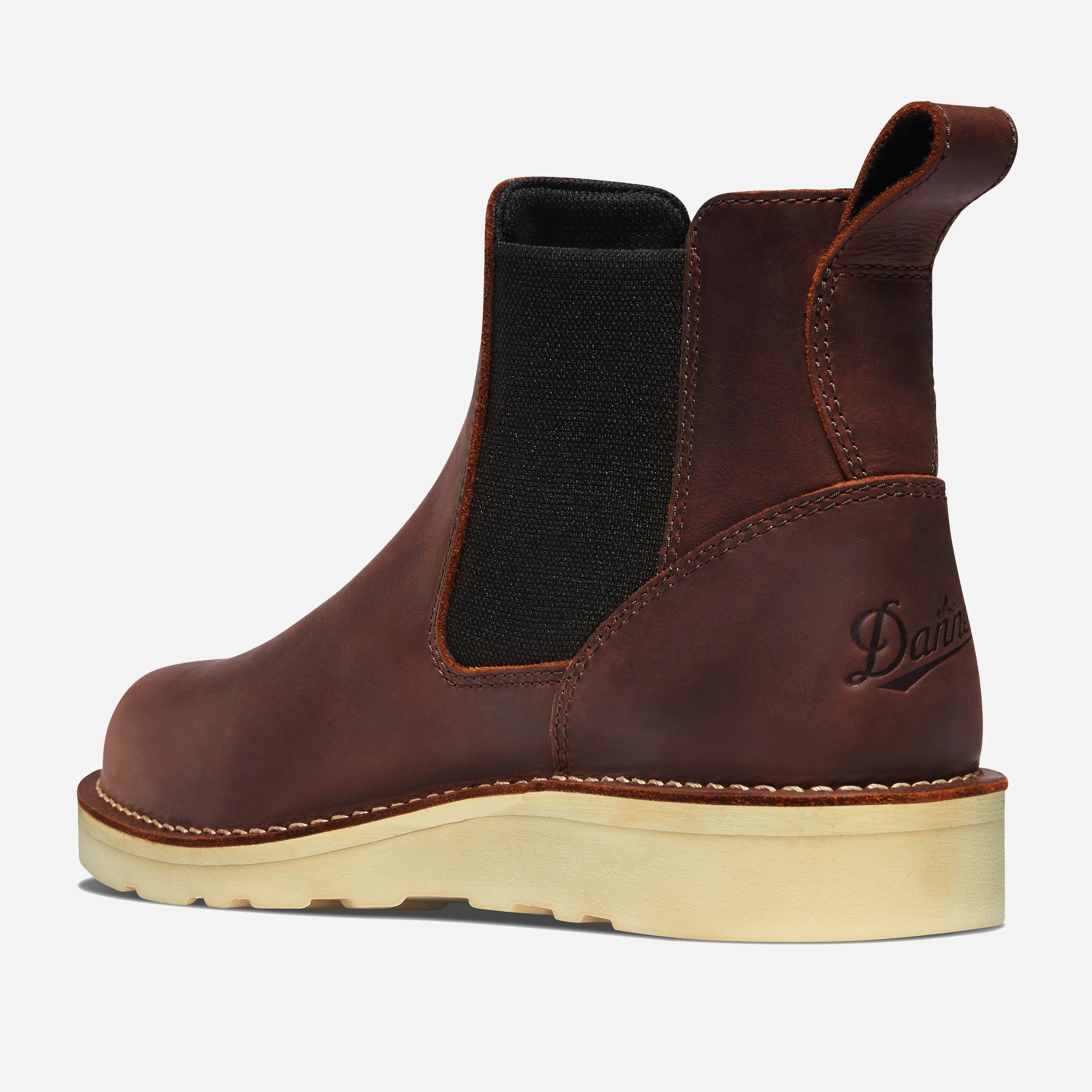 BULL RUN CHELSEA BOOT - BROWN WEDGE