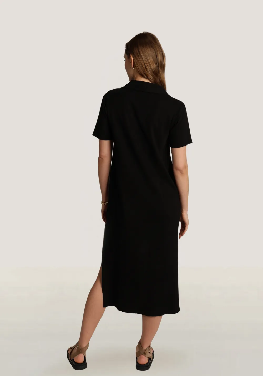 Carey Rib Dress - Black