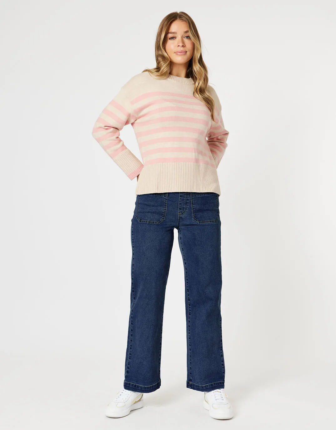 Carpenter Stretch Leg Jean - Dark Denim