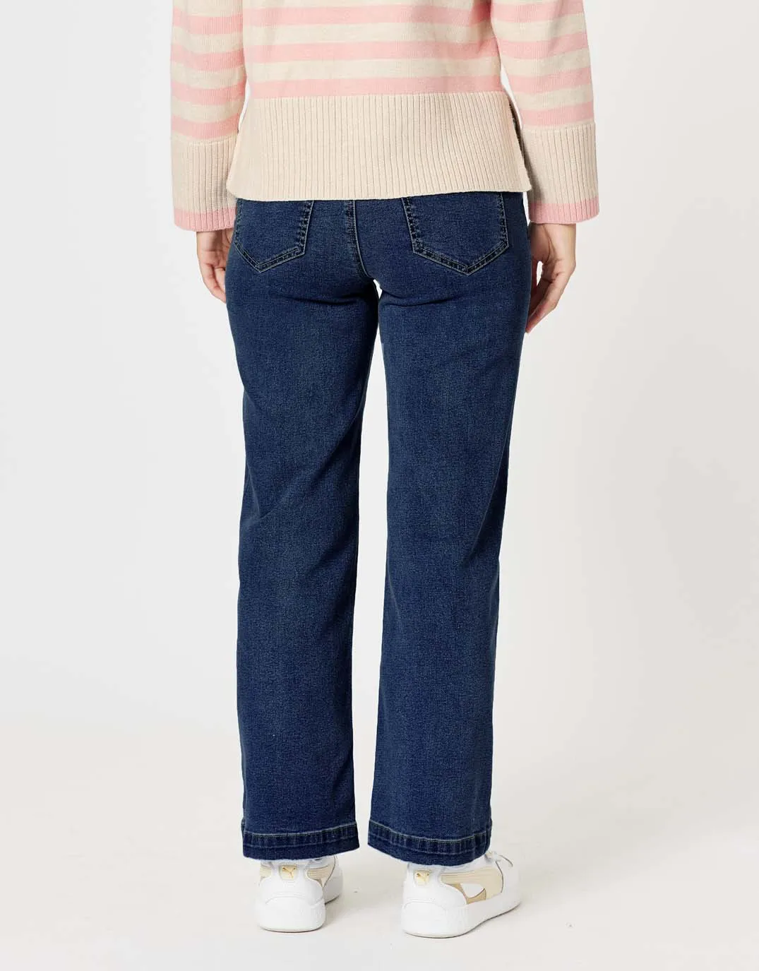 Carpenter Stretch Leg Jean - Dark Denim