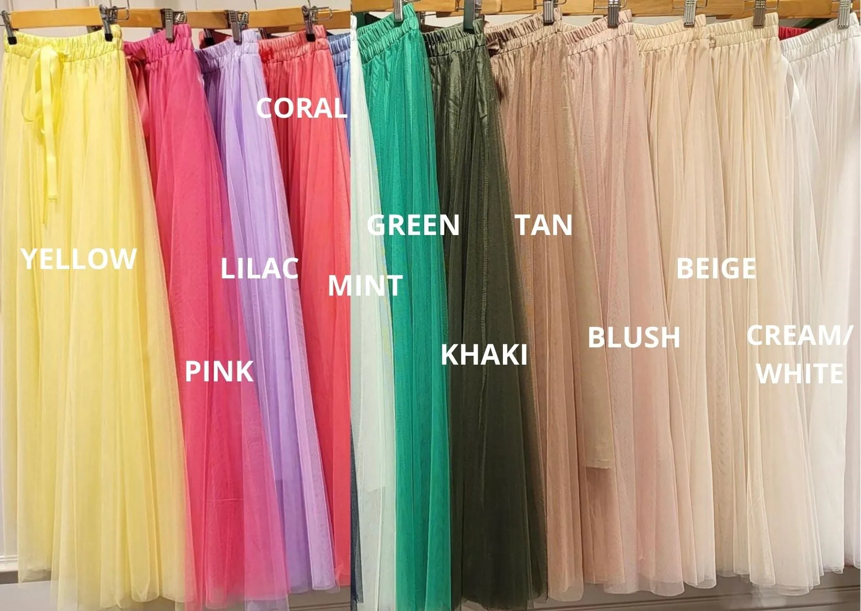 Carrie Tulle Skirt Cream