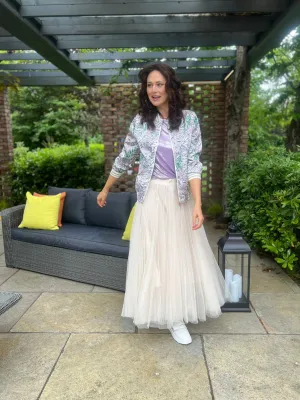 Carrie Tulle Skirt Cream