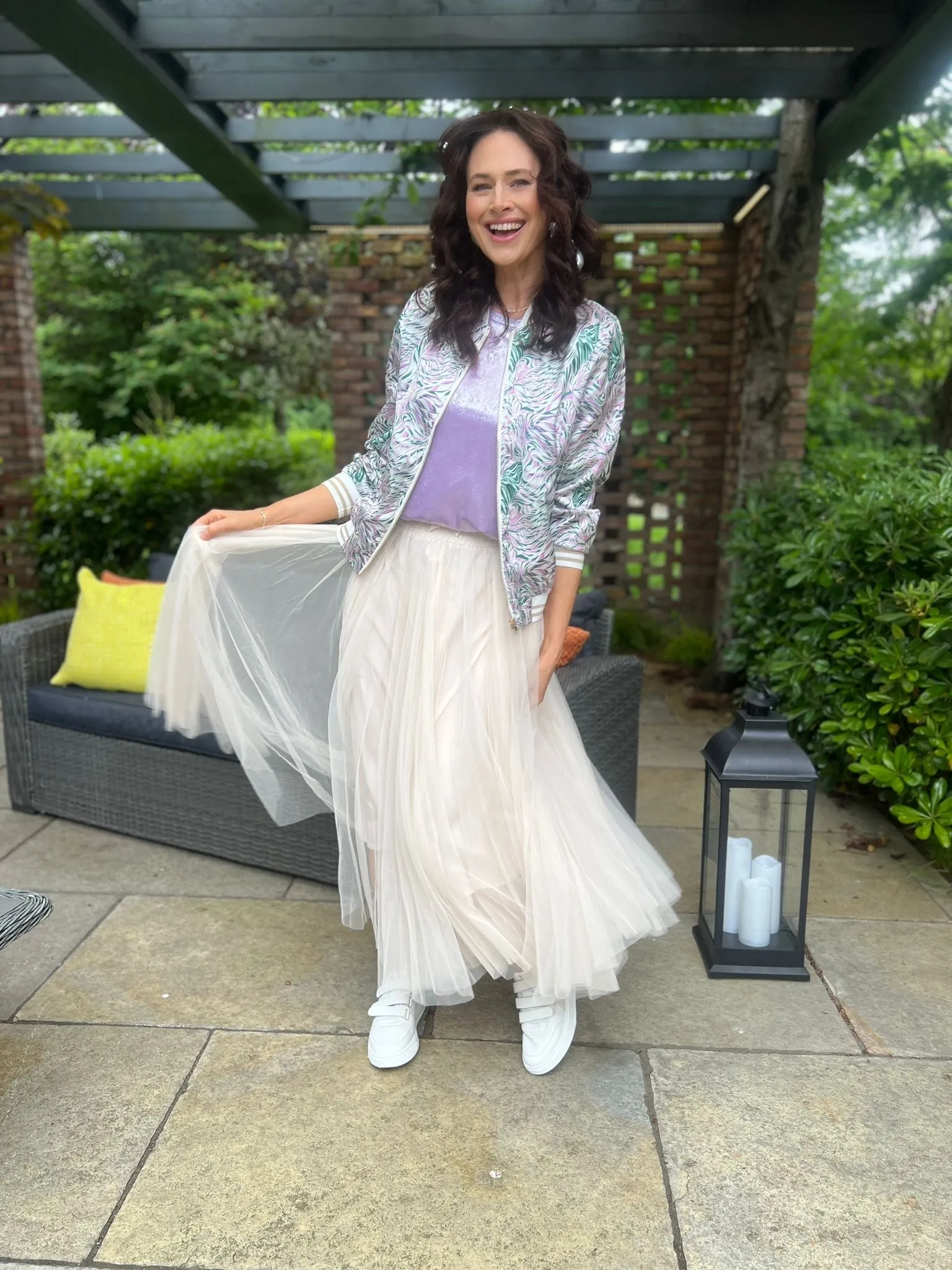 Carrie Tulle Skirt Cream