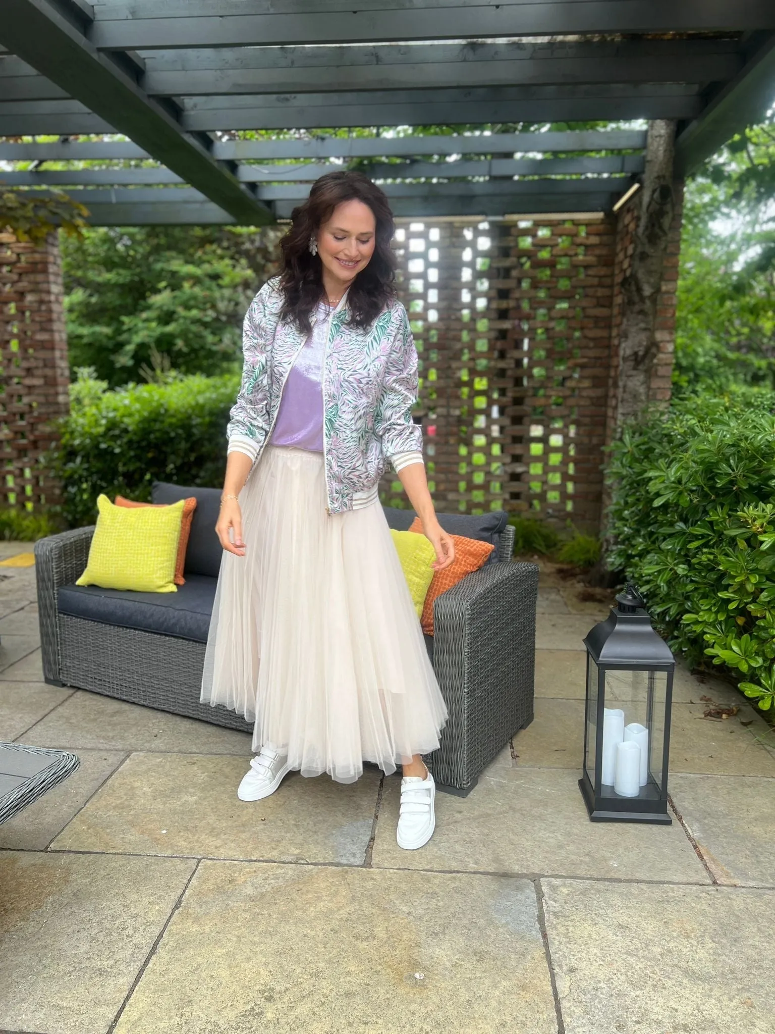 Carrie Tulle Skirt Cream
