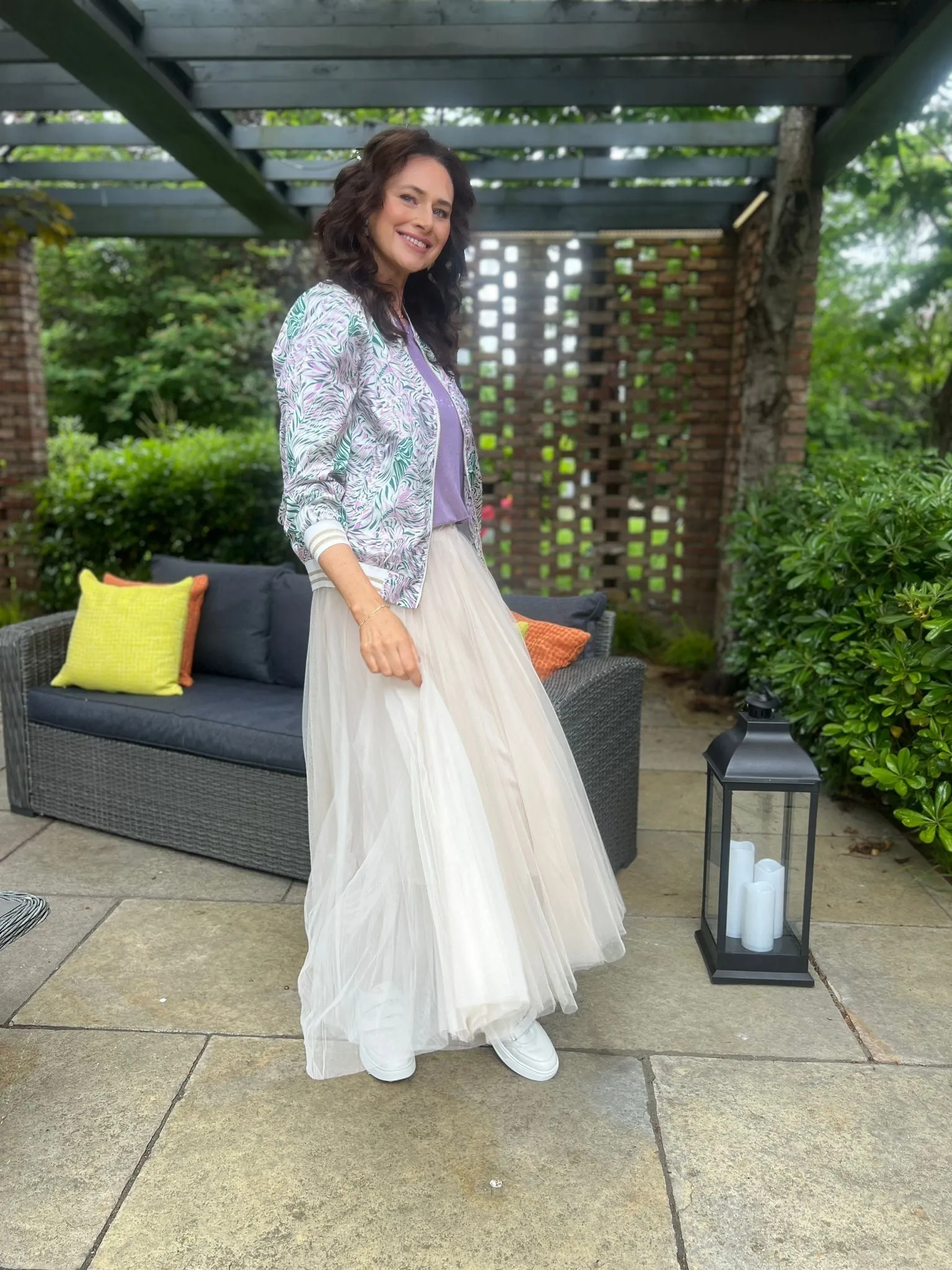 Carrie Tulle Skirt Cream