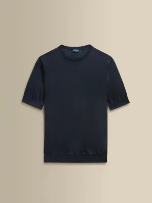 Cashmere Silk Ribbed T-Shirt