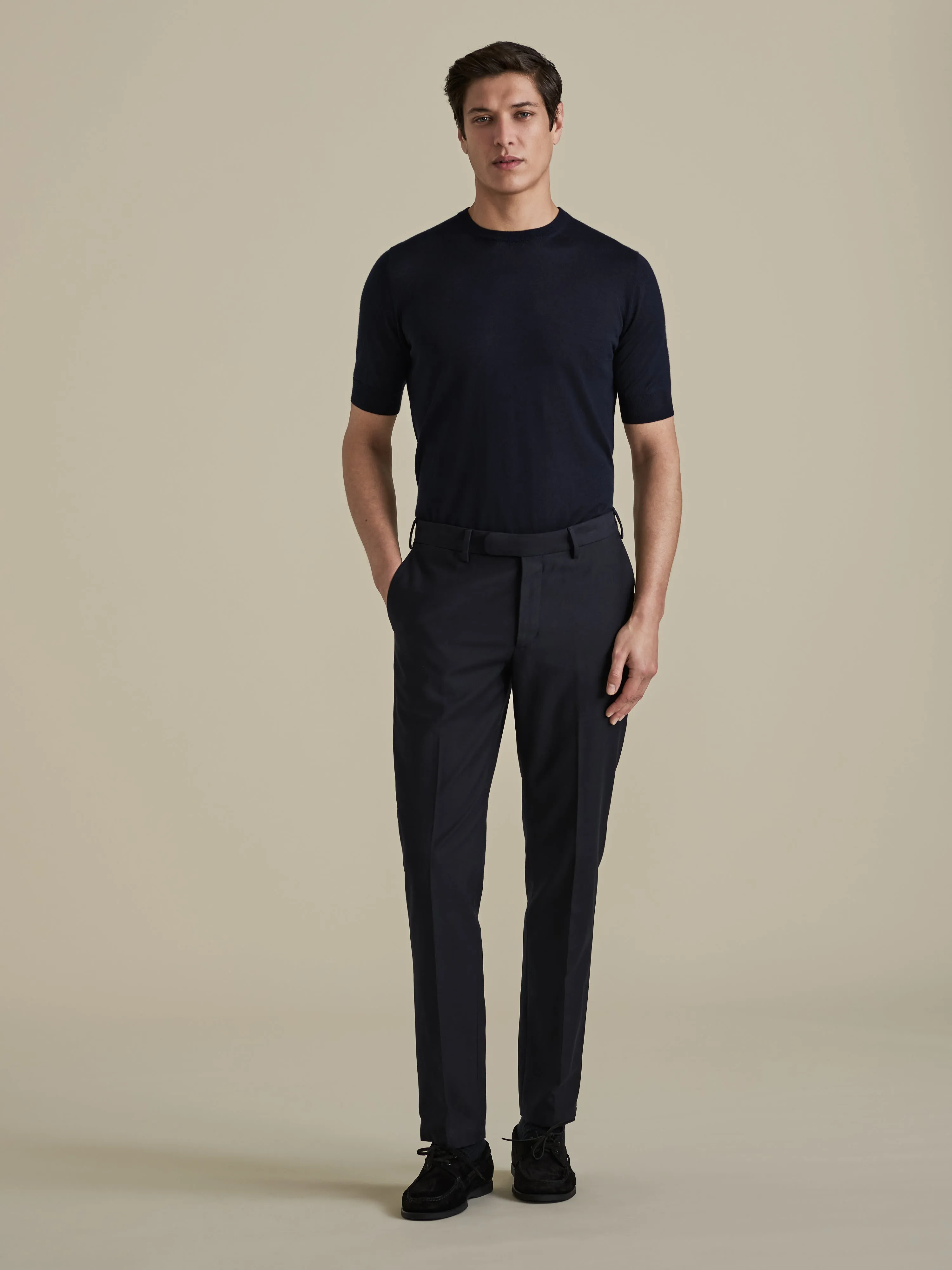 Cashmere Silk Ribbed T-Shirt