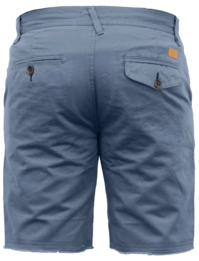 Chester Raw Hem Chino Shorts in Powder Blue