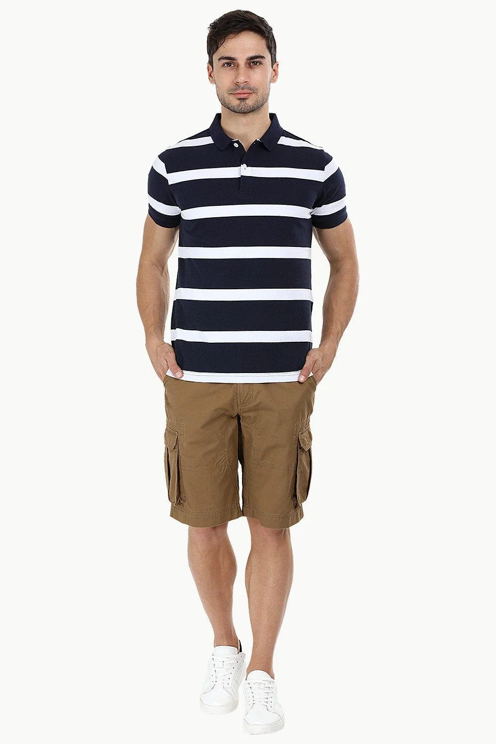 City Striped Polo T-Shirt