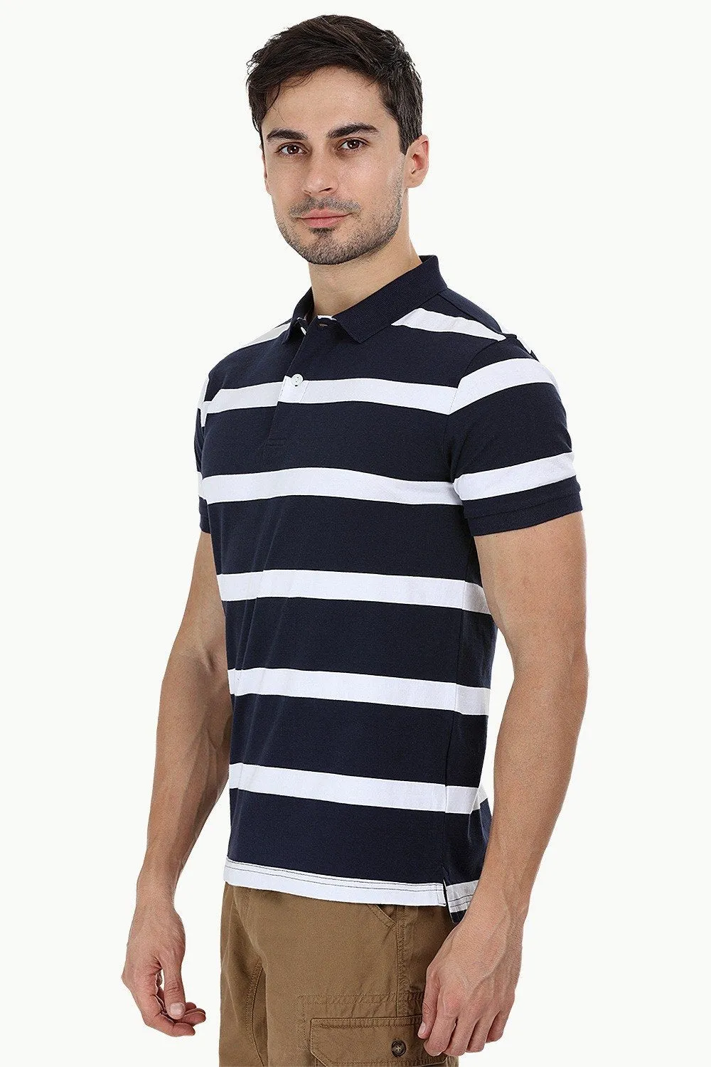 City Striped Polo T-Shirt