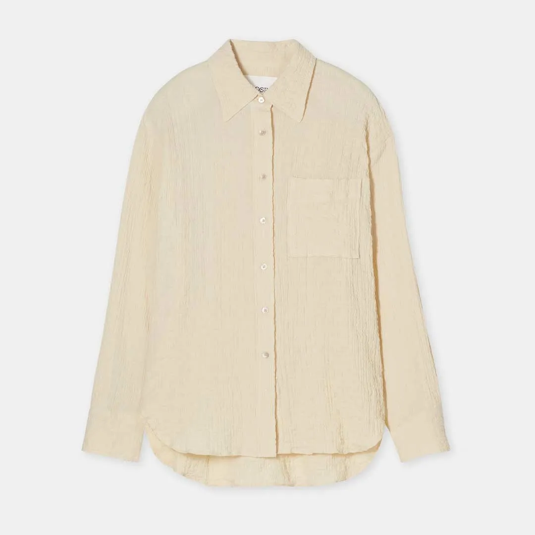 CLOSED oversize skjorte - beige