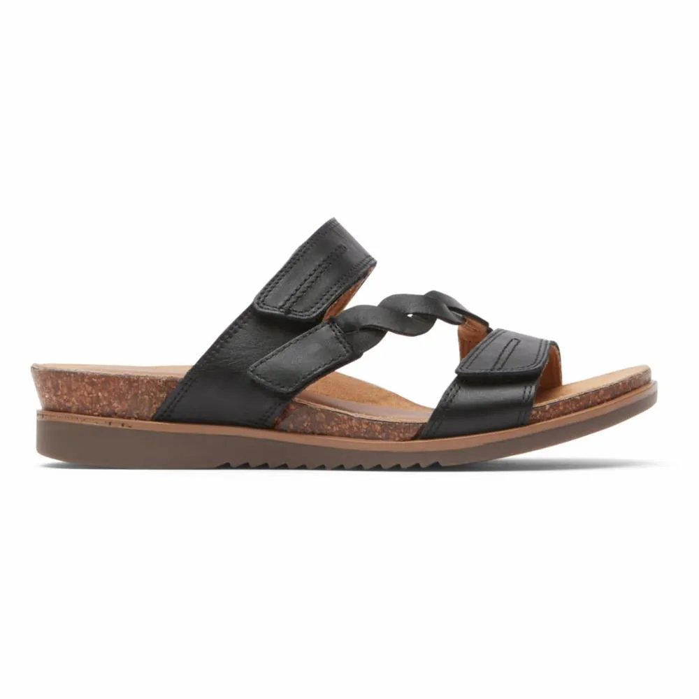 Cobb Hill MAY W SLIDE BLACK LTHR