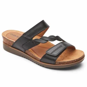 Cobb Hill MAY W SLIDE BLACK LTHR
