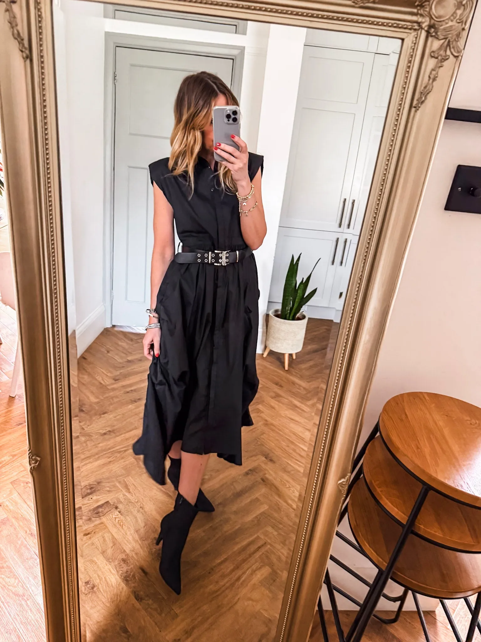 Cotton Belted Dress