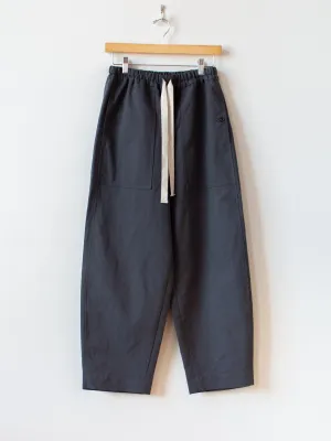 Cotton Linen Canvas Easy Trousers - Deep Gray