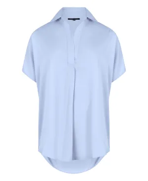 Crepe Light Sleeveless Popover - Sky Blue