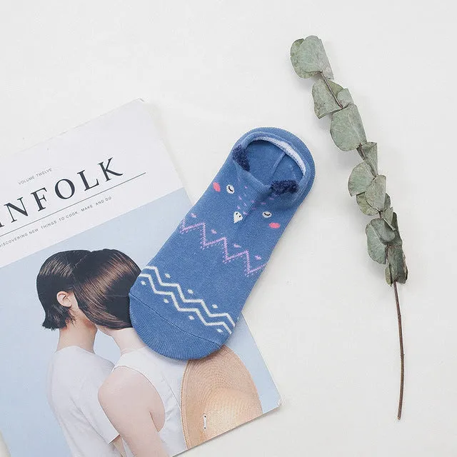 Cute Animal Female Short Socks