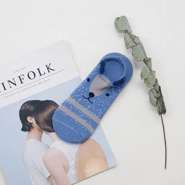 Cute Animal Female Short Socks