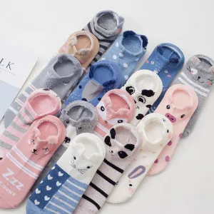 Cute Animal Female Short Socks