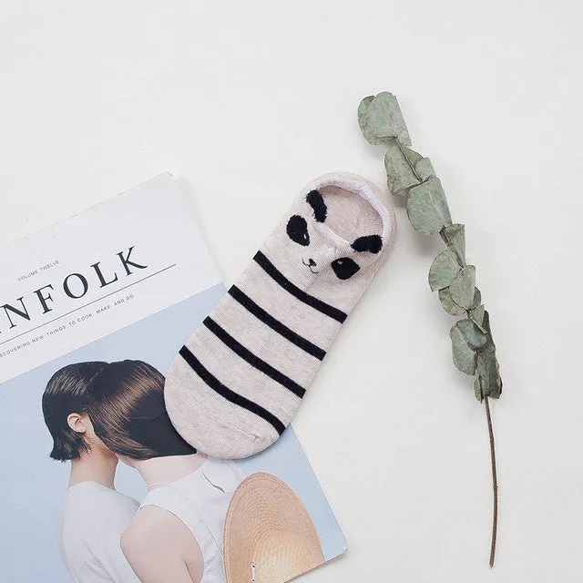 Cute Animal Female Short Socks