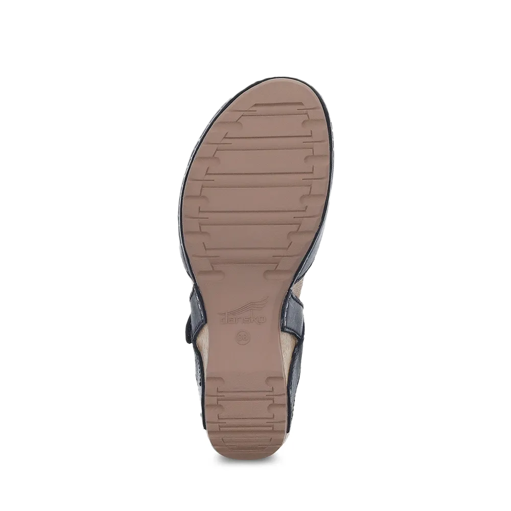 Dansko Tiffani Black Milled Burnished