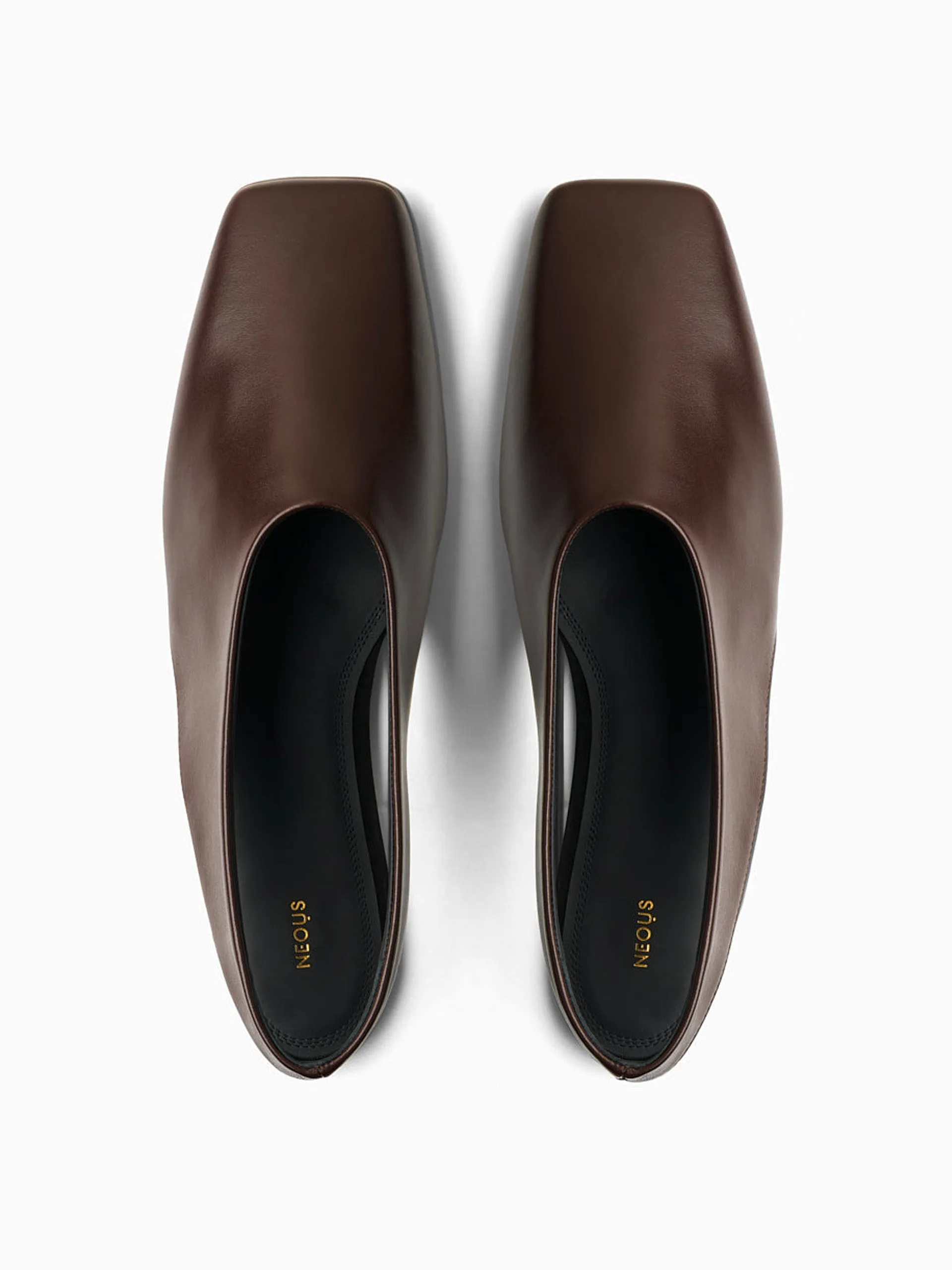 Dark chocolate Atlas slingback flats