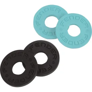 Fender Strap Blocks 4pk - 2 Black, 2 Daphne Blue