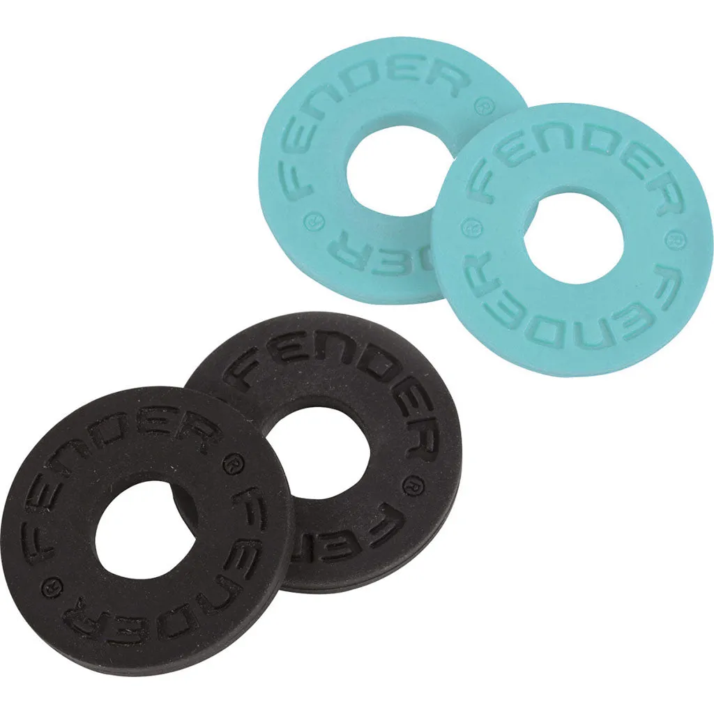 Fender Strap Blocks 4pk - 2 Black, 2 Daphne Blue