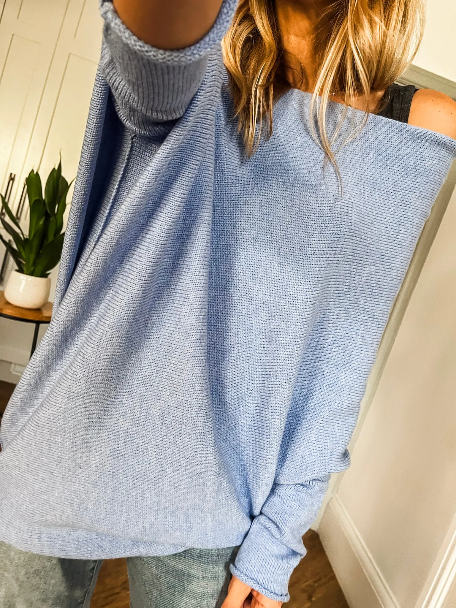 Fine Knit Asymmetric Jumper