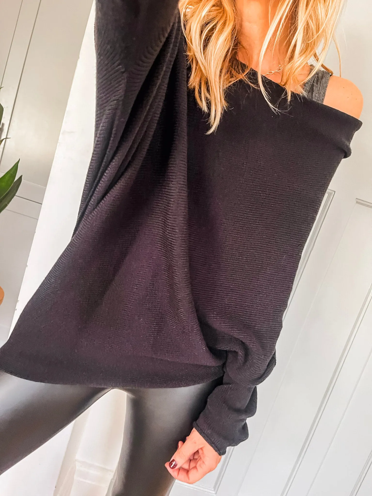 Fine Knit Asymmetric Jumper