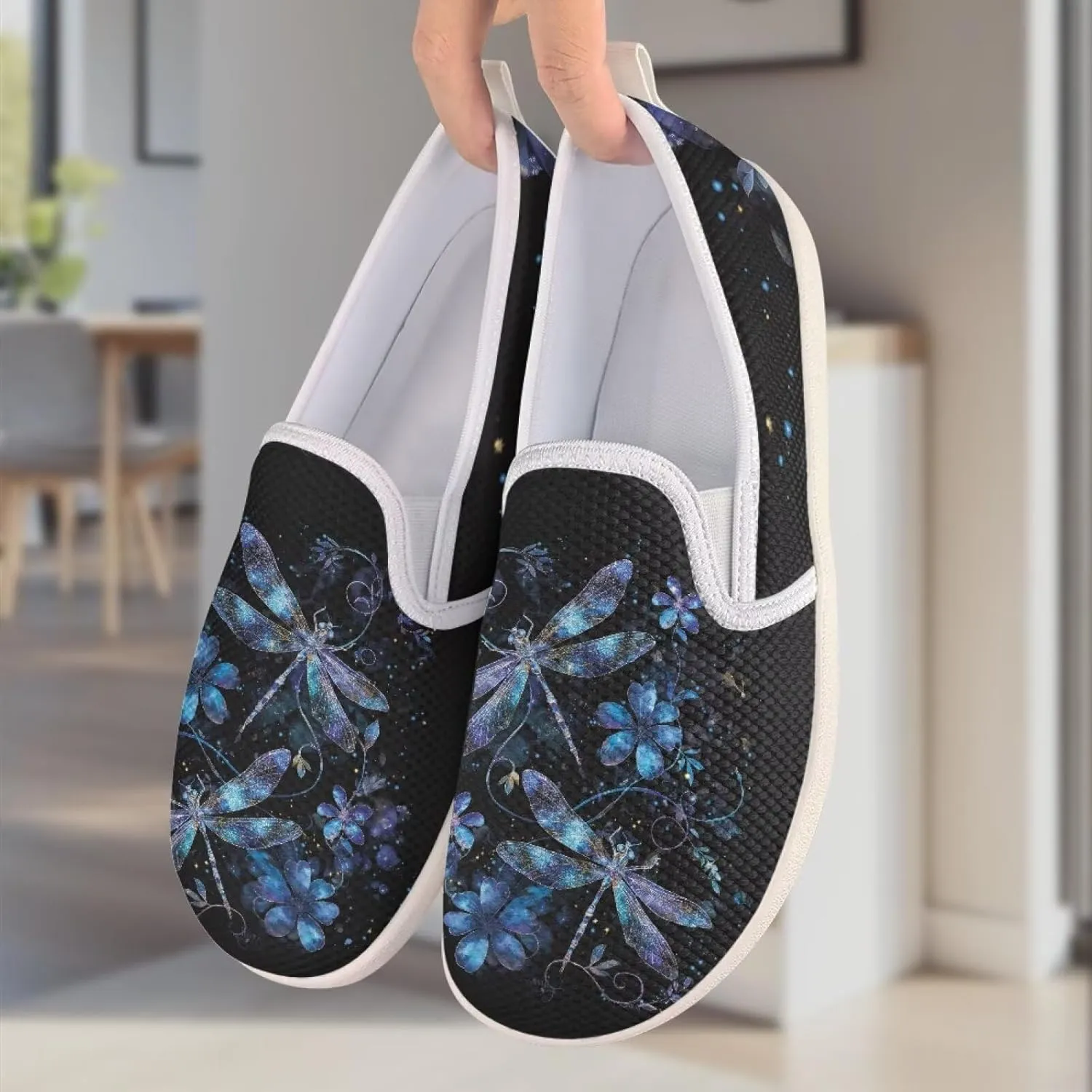 Flag Shoes Casual Walking Shoes Women's Shoes Flats Wide Sneakers Mesh Flats