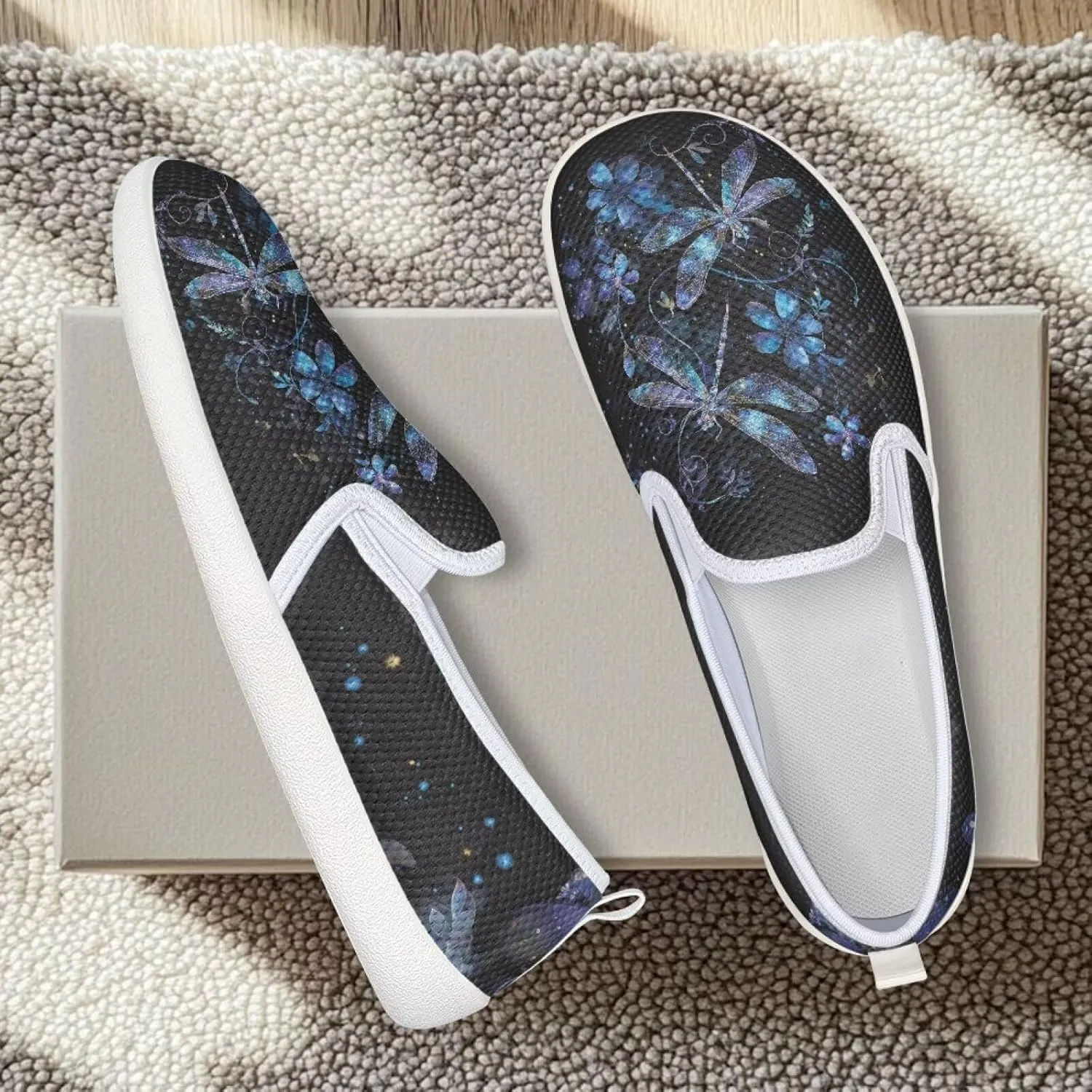 Flag Shoes Casual Walking Shoes Women's Shoes Flats Wide Sneakers Mesh Flats