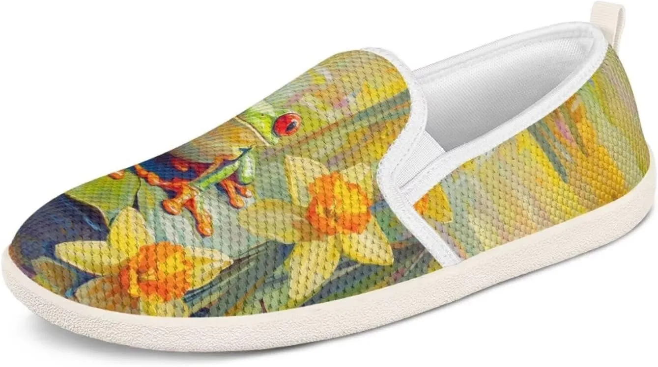 Flag Shoes Casual Walking Shoes Women's Shoes Flats Wide Sneakers Mesh Flats