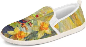 Flag Shoes Casual Walking Shoes Women's Shoes Flats Wide Sneakers Mesh Flats