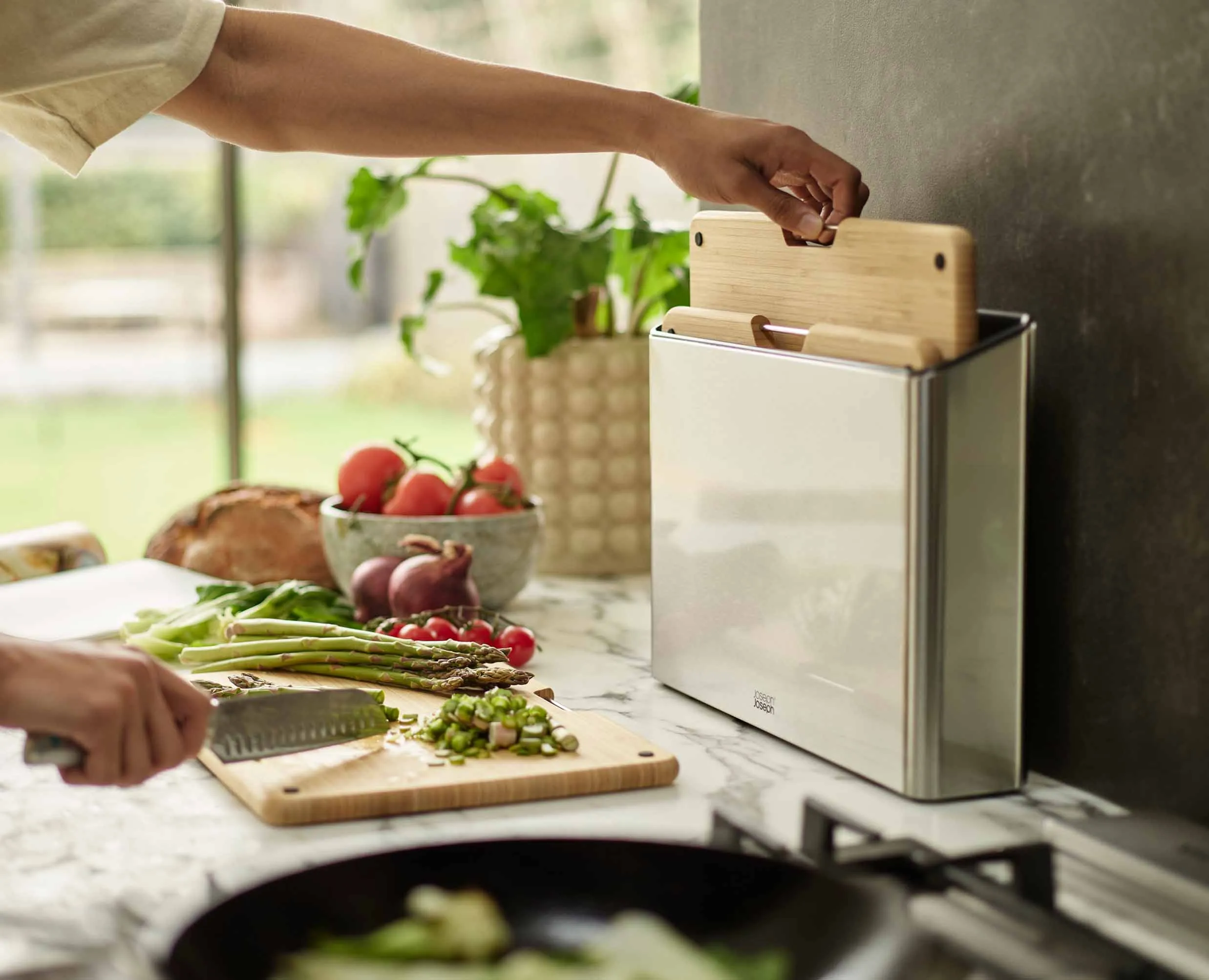 Folio™ Steel Bamboo 3-piece Chopping Board Set