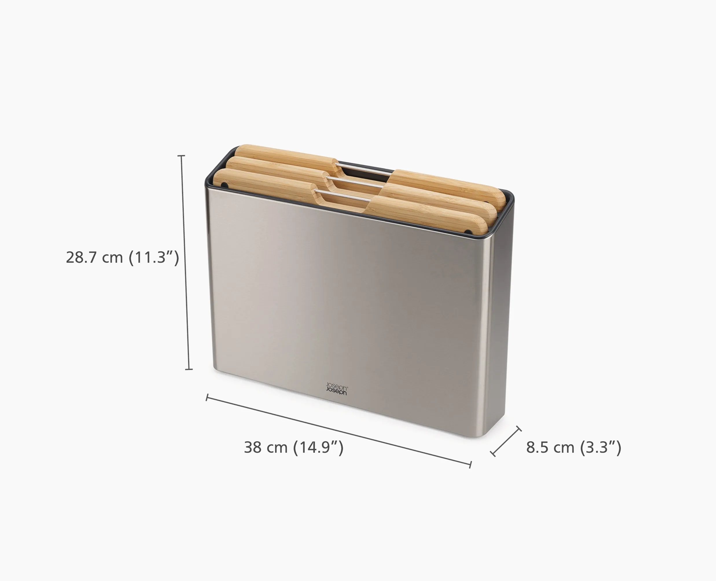 Folio™ Steel Bamboo 3-piece Chopping Board Set