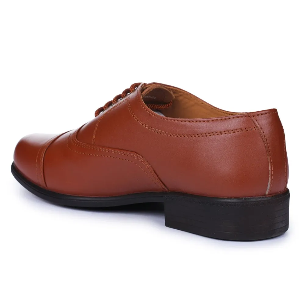 Fortune Tan Classic Oxford Shoes For Men 7168-03 By Liberty