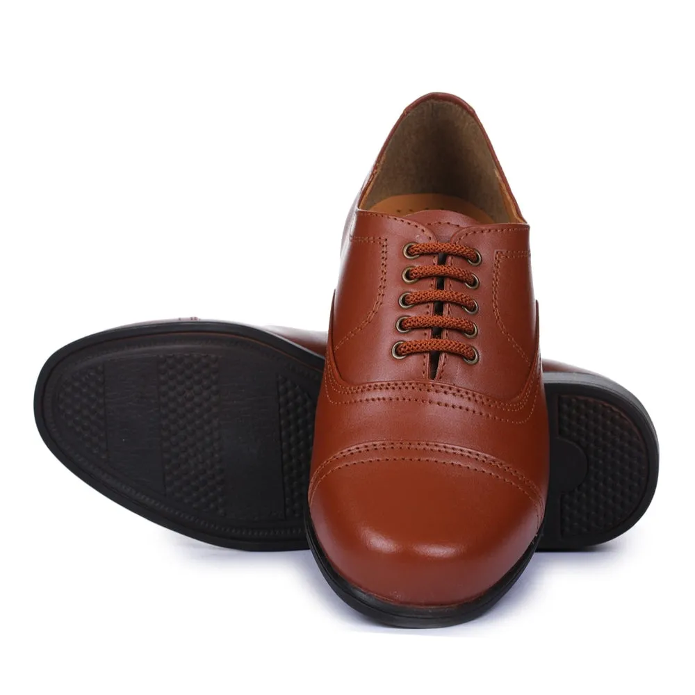 Fortune Tan Classic Oxford Shoes For Men 7168-03 By Liberty