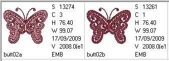 Freestanding Lace Butterfly 02