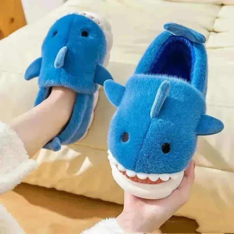 Furry Shark Slippers
