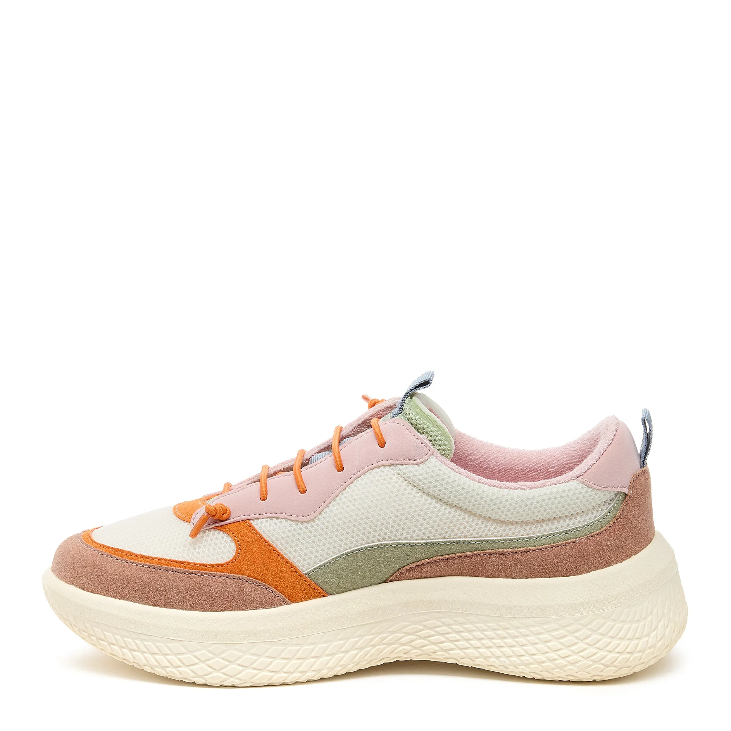 Gravel Multi Colour Block Slip-On Trainers
