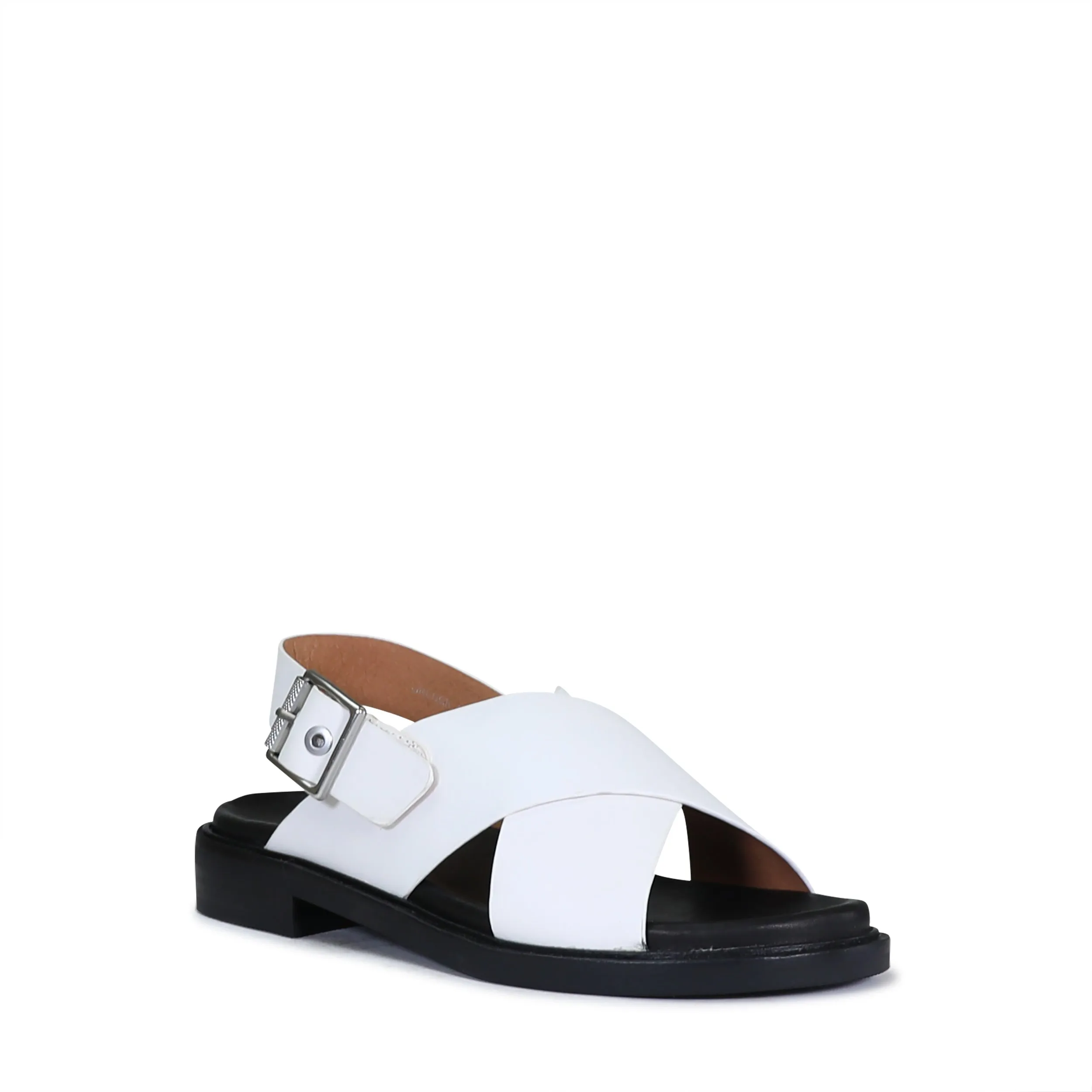 GRUNGE LEATHER SLING-BACK SANDALS