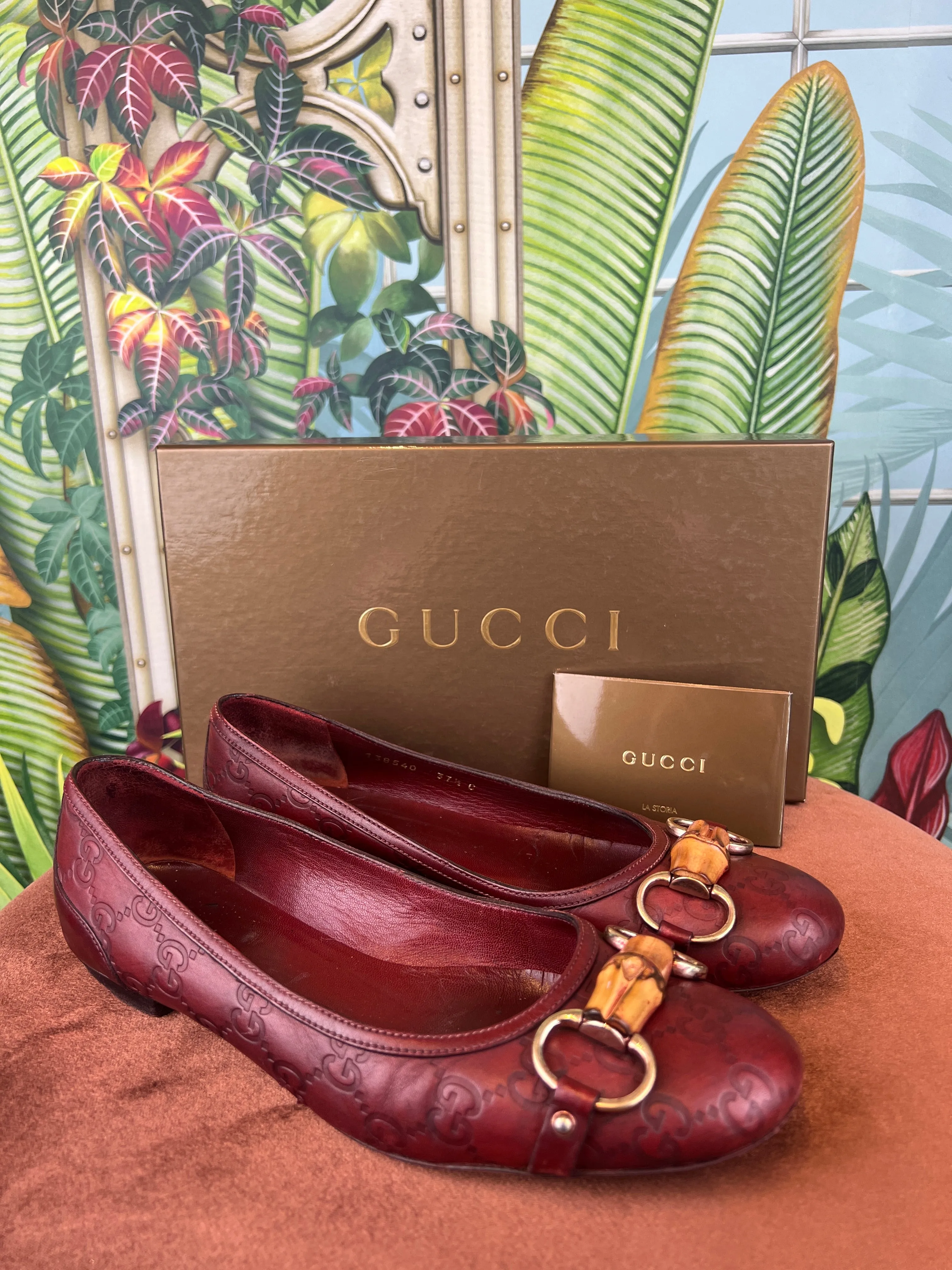 Gucci red ballerina