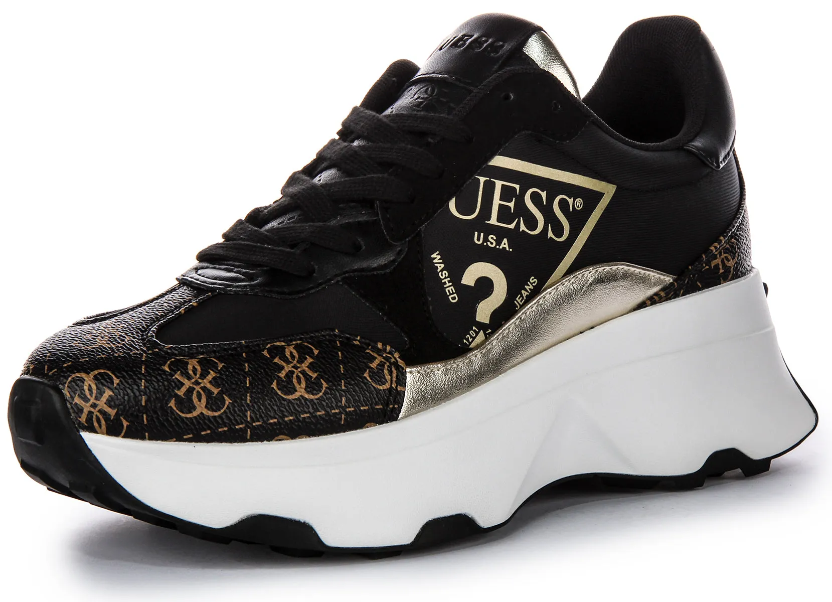 Guess Caleb In Black Brown For Women